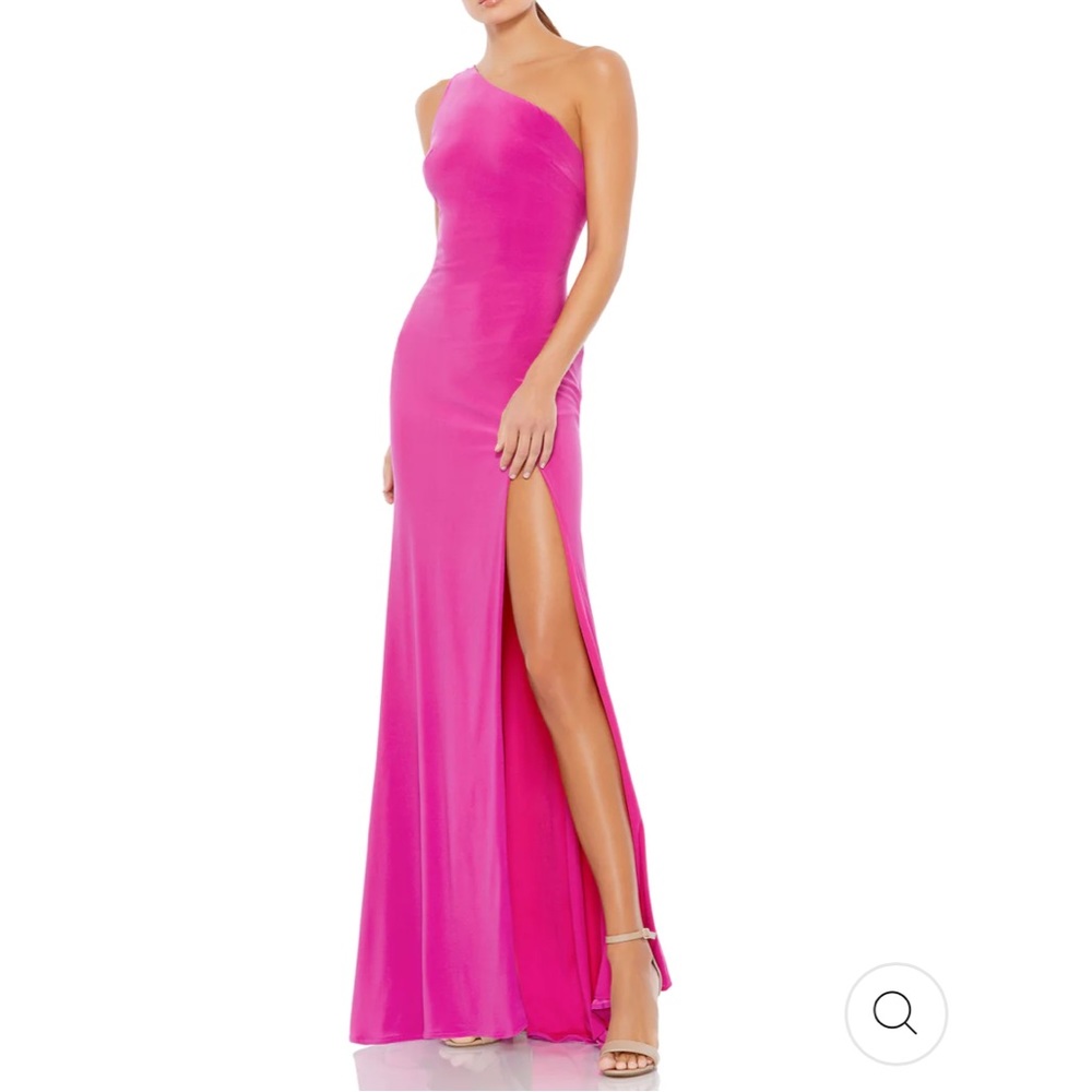 NWOT Ieena for Mac Duggal drape back gown - Picture 3 of 13